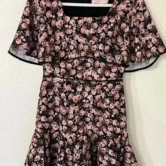 Keepsake The Label One Love Black Rose Mini Dress - Picture 2 of 9